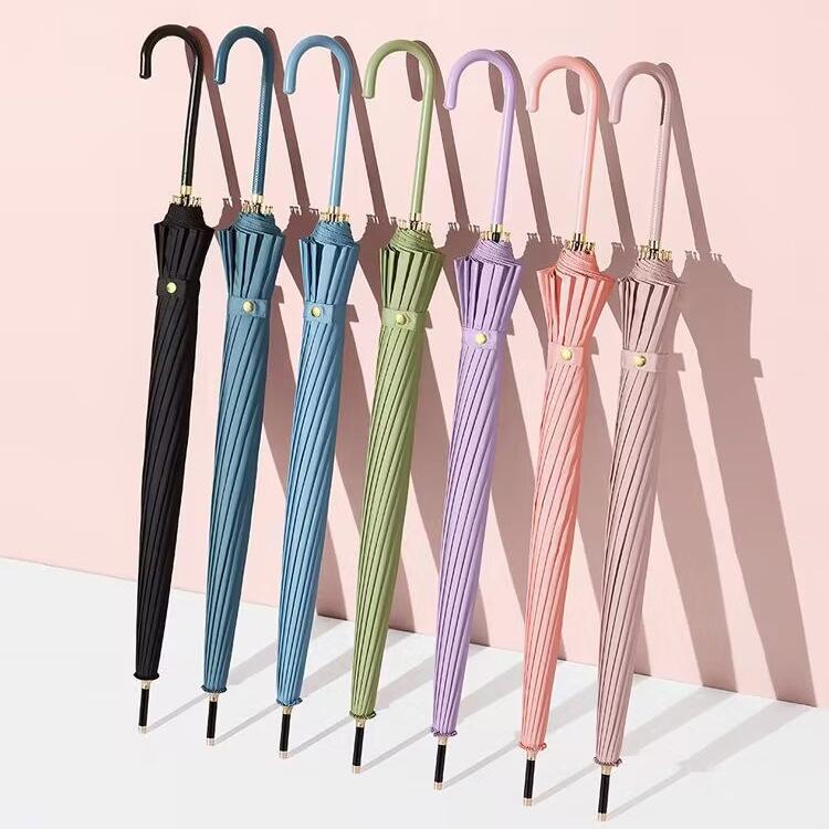 Leather Hook Straight Umbrella